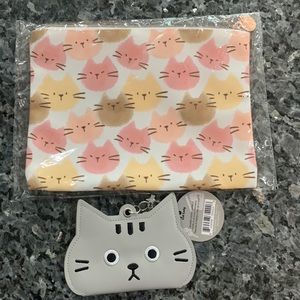 NWT Cat Lady Pouch & Card Wallet